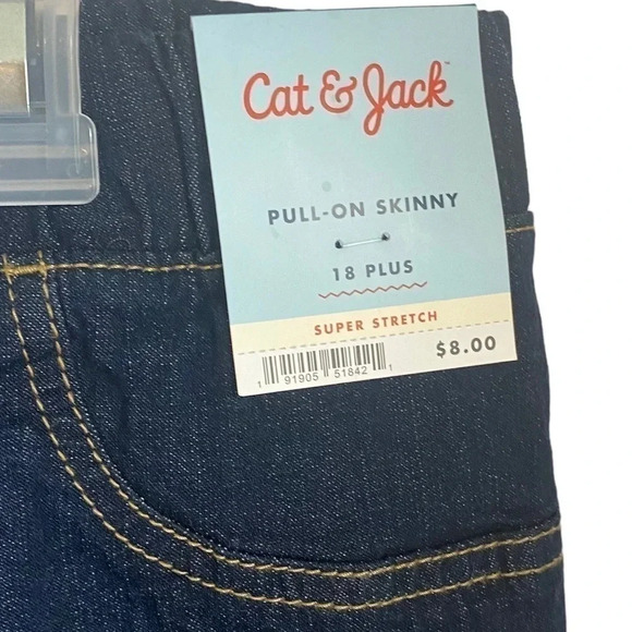 CAT & Jack Pull-on skinny jeans Girls size 18 Plus New with tags - Picture 4 of 12